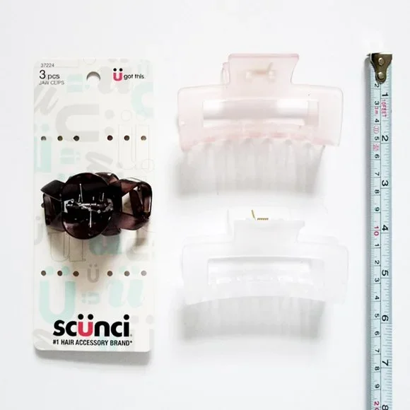 NEW WITHOUT TAG LOT 9 Piece CLAW HAIR CLIPS in Assorted Sizes Colors - Picture 2 of 3